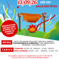 Repas commune varize cochon grille broche
